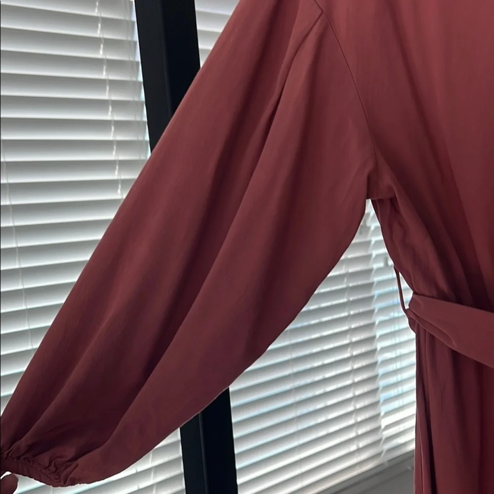 Elegant Dusty Rose Long Sleeve Dress